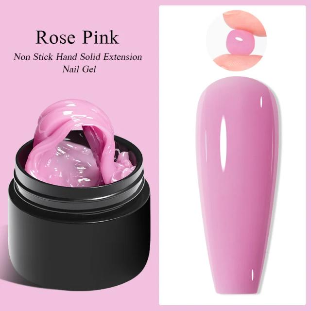 Esmalte Gel Antiaderente para Extensão de Unhas e Cola para Strass - Rosa Nu Claro, 7ml