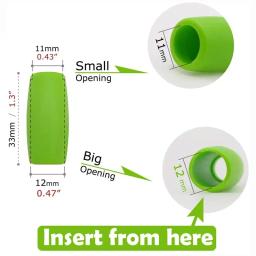 Capa de canudo de silicone com 12mm, acessório de barra capa de canudo de aço inoxidável e metal, adequado para 1/2 polegadas de largura e reutilizável - Image 2