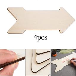 Setas em branco Slices Banners, Sinal De Madeira Sem Pintar, Placa De Endereço Para Bar, Feriado, Casamento, Festival, Jardim, Hotel, DIY, 4Pcs - Image 3