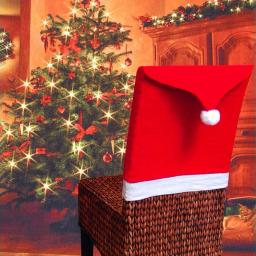 Cadeira de Natal Protector Capa, Decorativa Cadeira De Jantar Decor, Favor Festival, Home Party Dinner Art Caso Mesa - Image 2