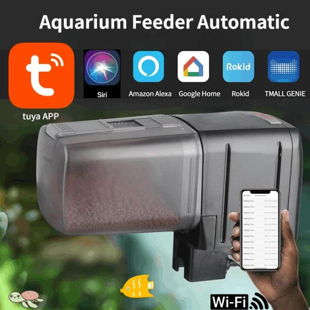 Alimentador Automático Inteligente para Aquários com Conexão WiFi e Controle pelo App do Smartphone