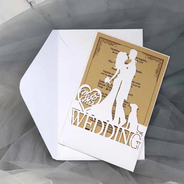 Conjunto de 25 Convites Elegantes para Casamento, Aniversário e Batismo com Envelope para Decoração de Festas