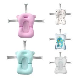 Anti-derrapante assento de almofada de banho flutuante para bebê recém-nascido, travesseiro anti-derrapante, suporta conforto e apoio, 0-12 meses - Image 4