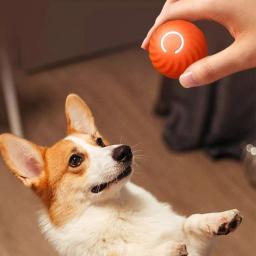 Bola de brinquedo para cachorro inteligente, brinquedo eletrônico interativo para animais de estimação, bola móvel, usb, movimento automático, saltando para filhotes, presente de aniversário, produto para gatos - Image 5