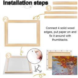 De madeira DIY Grande Molduras, Quadro Pintura De Lona, Barras De Maca, Pintura A Óleo De Diamante Cartaz, Arte Da Parede, Sala De Estar, Home Decor - Image 3