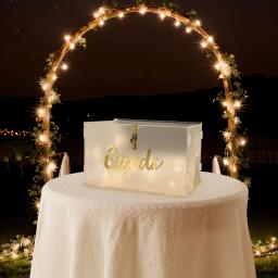 Caixa De Cartão De Casamento De Acrílico Fosco, Caixa De Cartão De Presente Para Recepção De Casamento, Presente Para Lembrança De Casamento, Caixa De Dinheiro Envelope, Decorações De Festa - Image 6