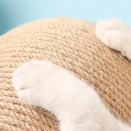 Gato arranhando bola brinquedos, sisal e madeira, triângulo estável, material interno, arranhão resistente, arranhão legal na rotação do carrinho - Image 6