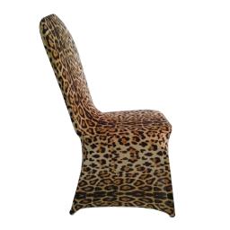 1pc capa de cadeira de festa elástica com estampa de leopardo para shows de moda modelo - Image 3