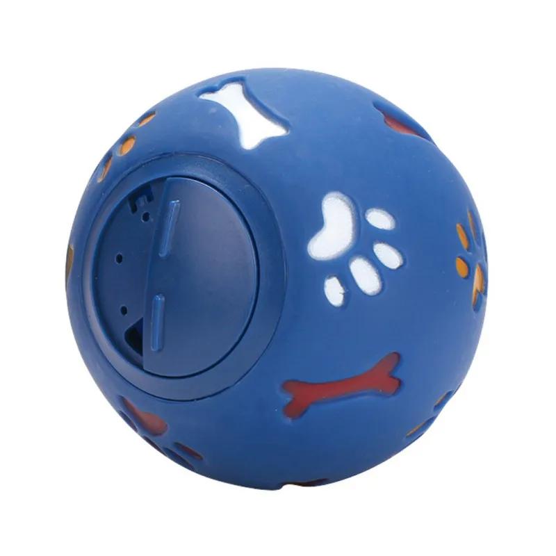 Alimentador interativo de alimentos para animais de estimação, Brinquedos de treinamento para cães e gatos, Bola de borracha - Image 1