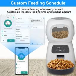3.5l alimentador automático para animais de estimação dispensador de alimentos inteligente para cão gato tigela temporizador robô dispensador de água de alimentação do animal de estimação sensor automático fonte do gato - Image 5