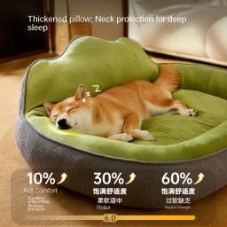 Cama antiderrapante de kimpets, Canil de gato, Cão pequeno dormindo suprimentos, Almofada macia lavada do filhote de cachorro, Inverno quente - Image 4