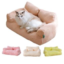 Destacável cama de pelúcia lavável para animais de estimação, sofá grande cão, cadeira macia e confortável, quente, gatinho e cachorro suprimentos, inverno, novo - Image 6
