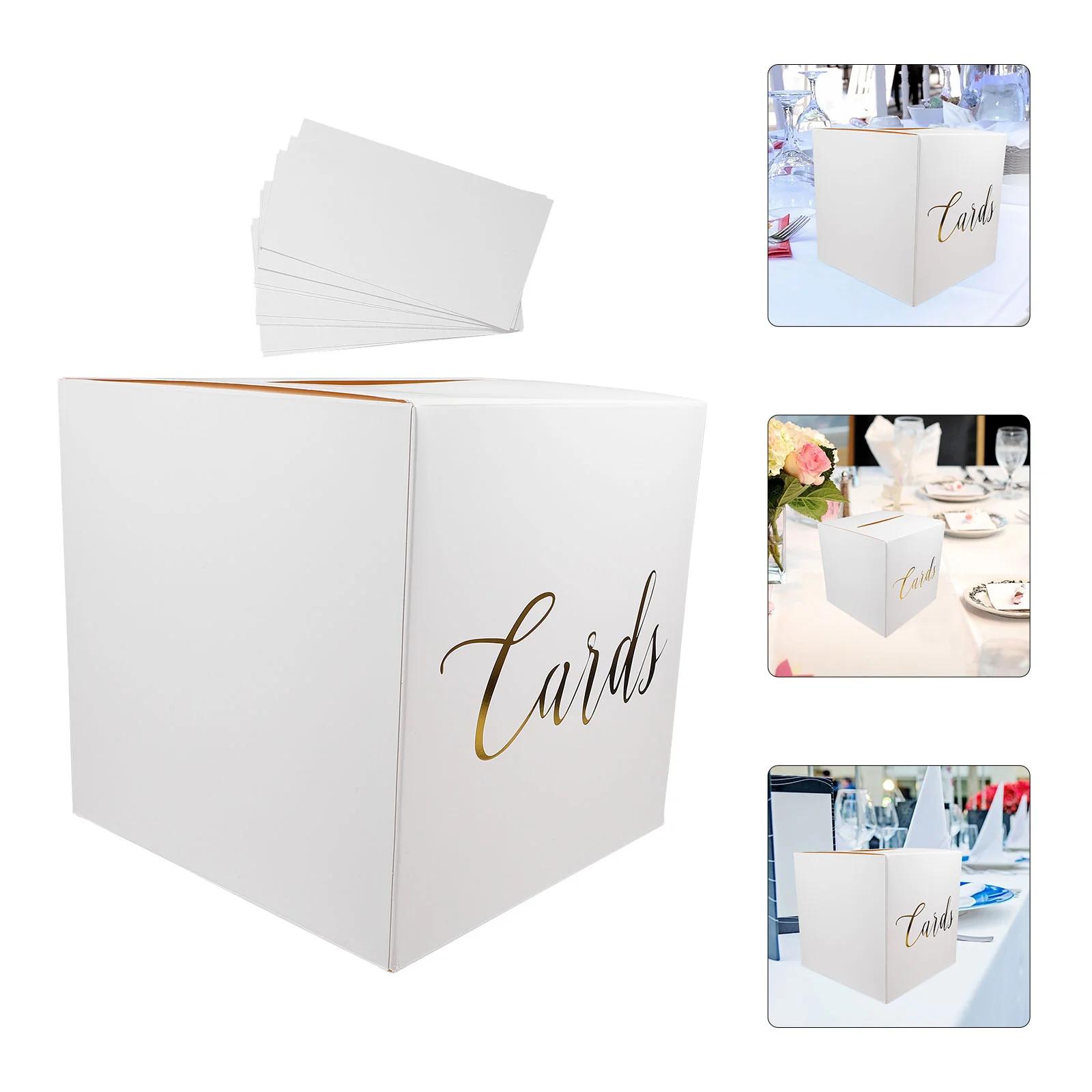 Caixa de cartão de casamento festas de aniversário pequenos presentes caixas de lembrança papel para decoração caso cartões postais - Image 1