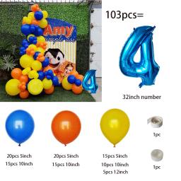Conjunto de balões de hélio na forma de boneca, decoração para festa de aniversário, chá de bebê, menino e menina, brinquedo, 1 conjunto - Image 5