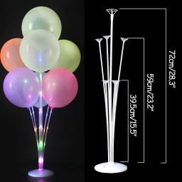 Balões de luz led suporte brilho led balão coluna para chá de bebê festa de aniversário decoração casamento ballon suporte acessórios - Image 6