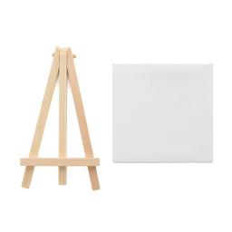 Mini Kit de arte de cavalete com pincel acrílico para crianças, telas, kit de pintura, aquarela, desenho a óleo - Image 6