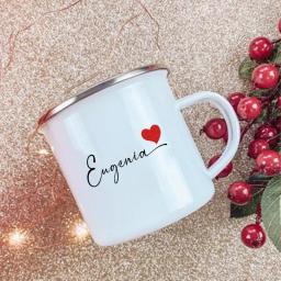 Caneca personalizada com coração com nome, Canecas de café personalizadas, Aniversário Casal Copos, Casamento, Natal, Presentes de Valentim para Ela, Ele - Image 5