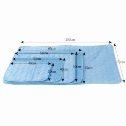 Esteira de resfriamento para animais de estimação, almofada para cães e gatos, seda fria, colchão à prova de umidade, cama para animais pequenos, almofada de verão, 5 tamanhos - Image 5
