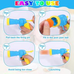 Brinquedo interativo treinamento de lançamento para gatos, Criativo Mini Jogos de Tiro, Stretch Plush Ball Toys, Pet Shop, Gatinho, Gato - Image 5