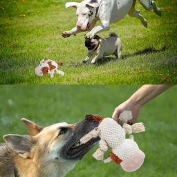 Brinquedo de dentição resistente à mordida para animais de estimação Brinquedos interativos para cães Chewers agressivos Cachorro de pelúcia Brinquedo de mastigação molar - Image 3
