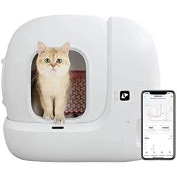 Petkit-Caixa automática para gatos Pura Max, controle de aplicativos, auto limpeza inteligente, banheiro para vários gatos grandes, versão global - Image 5