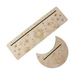 Porta-cartões de madeira para lua, forma de tarô, retângulo, altar, porta-cartões, atacado - Image 6