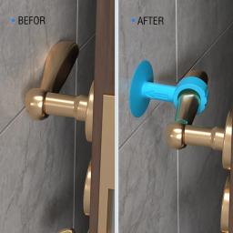 Silicone Anti-Colisão Rolha Da Porta, Rolha Da Porta, Tipo Ventosa, Tampa Da Maçaneta Da Porta, Silêncio Proteção Pad, Proteção Da Parede, Maçaneta Amortecedor - Image 3