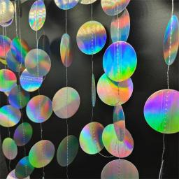 Papel banner 3.75m 12.3ft, prata guirlanda laser, decoração para festa de aniversário, casamento, chá de bebê, menino e adulto - Image 3