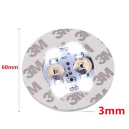 MunLii Luminous Garrafa Adesivos Luzes, LED Coaster, Xmas Lâmpadas para Bar, KTV, Festa de Casamento, Cocktail Drink Copos, Vaso Decor Lamp, 60mm - Image 2