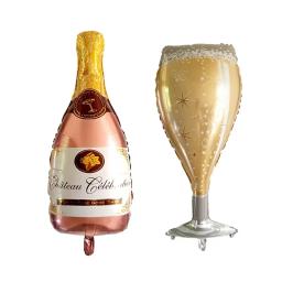 Balões grandes para adultos, decoração de festas de aniversário, adereços fotográficos, uísque, cerveja, champanhe, estilo de ano novo - Image 1