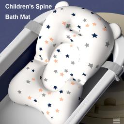 Anti-derrapante assento de almofada de banho flutuante para bebê recém-nascido, travesseiro anti-derrapante, suporta conforto e apoio, 0-12 meses - Image 1