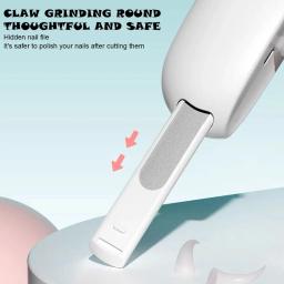 Nail Clippers com orifício ajustável para evitar excesso de corte, Ferramentas profissionais de higiene, Pet Nail Trimmer, Cat and Dog Care - Image 6