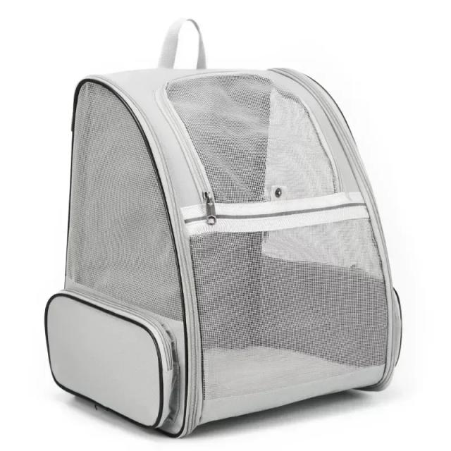 Mochila Dobrável Respirável para Transporte de Gatos e Cachorros em Viagens ao Ar Livre