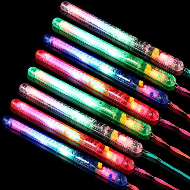 Varinhas de LED Glow com Fibra Óptica para Festas e Eventos - Conjuntos de 12, 24 e 48 peças para Casamentos e Aniversários