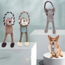 Brinquedos de dentição de pelúcia para animal de estimação, Brinquedos interativos dos desenhos animados para gato e cachorro, Fácil de limpar, Não perde cor - Image 1
