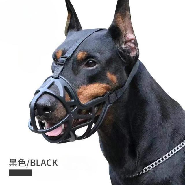 Capa Protetora para Cães: Máscara Evita Mordidas e Gritos com Fita Reflexiva