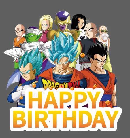 Dragon Ball Goku Decoração De Aniversário, Decorações De Louça De Festa, Banner De Contexto, Número Conjunto De Balão, Caixa De Doces, Presente Do Topper Do Bolo - Image 1