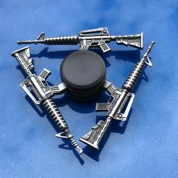 PUBG AWM M4A1 Mão Spinner Gun, Fidget de metal liga de zinco, Rei da Glória Arma Série, Adulto Stress Relief Brinquedos - Image 4