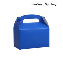 Grande caixa de presente portátil simples de cor única, suprimentos para festa, nova caixa de embalagem de bolo para ovos felizes - Image 2