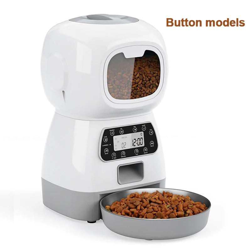 3.5l alimentador automático para animais de estimação dispensador de alimentos inteligente para cão gato tigela temporizador robô dispensador de água de alimentação do animal de estimação sensor automático fonte do gato - Image 1