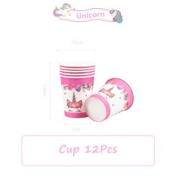 Unicórnio Decoração de Aniversário para Crianças, Balão de Festa, Louça, Suprimentos para Criança, Menina, Evento Festivo, Decoração de Casa, Prato Presente - Image 4