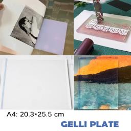 Impressão de tamanho grande em papel, resina monoprinting, placa gelli clara para arte artesanato, gel placa de impressão ferramentas, rápido frete grátis - Image 1