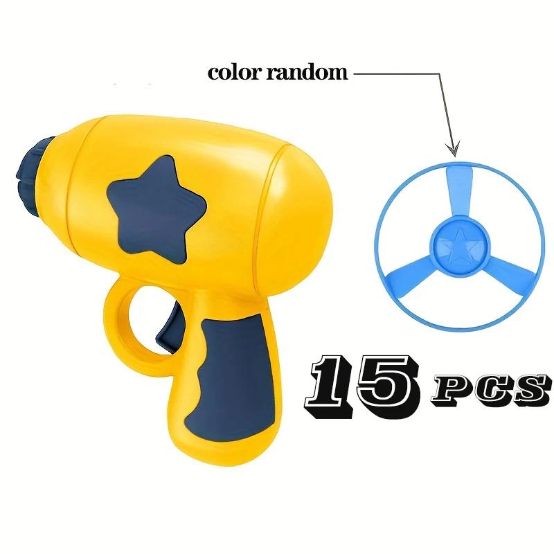 Interativo Pet Play Training Launcher, Discos Voadores com Som Pequeno, Gatinho Jogando Brinquedo, Acessórios para Gato, 1 Conjunto, 15Pcs - Image 1