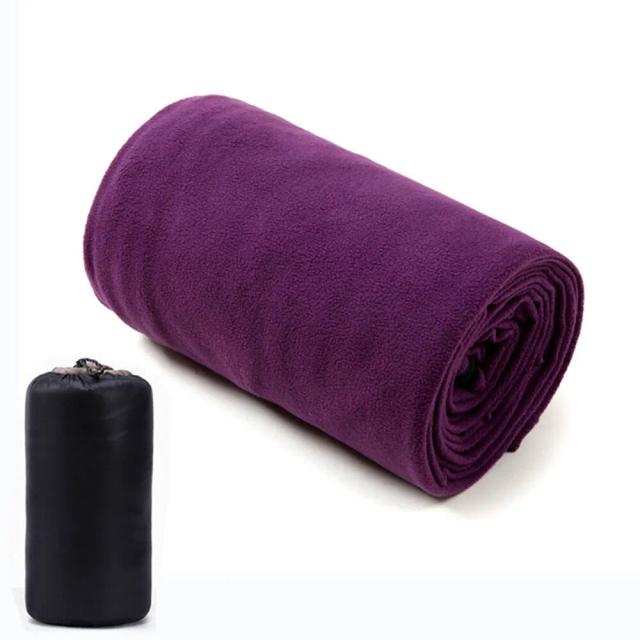Saco de Dormir de Lã Portátil e Ultra-Leve: Lençóis de Viagem Polares para Acampamento Adulto com Conforto e Calor Extra