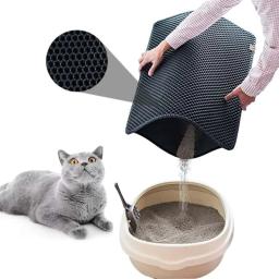 EVA Dupla Camada Cat Litter Mat, Tapete De Areia, Bacia do lixo do gato, EVA Pet Nest - Image 1