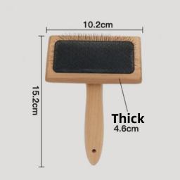 Pente removedor de cabelo de madeira para animais de estimação, Dog Grooming, Massagem Comb, Cat Combs, Ferramentas de limpeza, Pet Supplies - Image 6