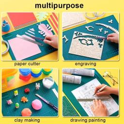 PVC Tapete De Corte para DIY, Artesanato Artesanal Arte, Durável Patchwork Corte Pad, Placa Scrapbooking, Art Tool Kits, Desk Set Organizadores - Image 5