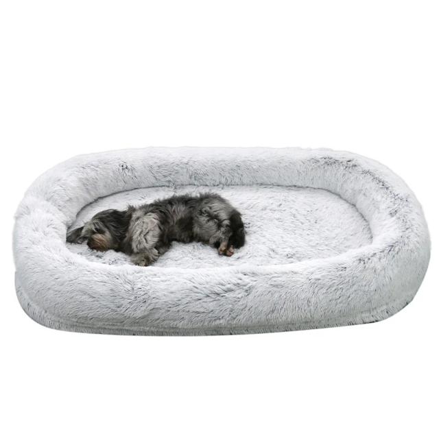 Cama Elíptica Longa para Cachorro Grande e Sofá Adulto 185x120x30cm