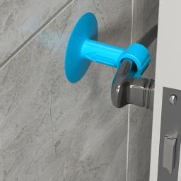 Silicone Anti-Colisão Rolha Da Porta, Rolha Da Porta, Tipo Ventosa, Tampa Da Maçaneta Da Porta, Silêncio Proteção Pad, Proteção Da Parede, Maçaneta Amortecedor - Image 2