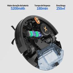 【código: BRA150】Robô Aspirador Neatsvor X600pro 3 em 1 Varre Aspira e Passa Pano MOP Para Limpeza Aspiradora Robot Inteligente - Image 5